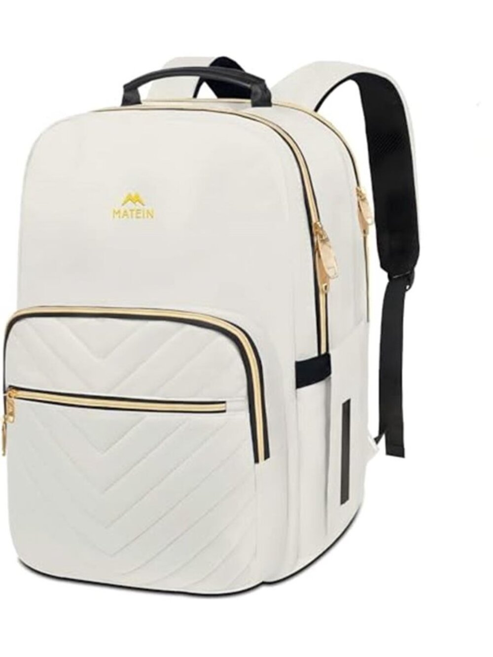 Laptop Backpack 15.6 Inch Travel Work School Backpack Water Resistant White Bag